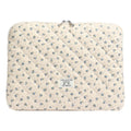 HICARRY Cute Laptop Sleeve 13 Inch Quilted Laptop Case Flower Print Laptop Protective Case Puffy Protective Cover for MacBook