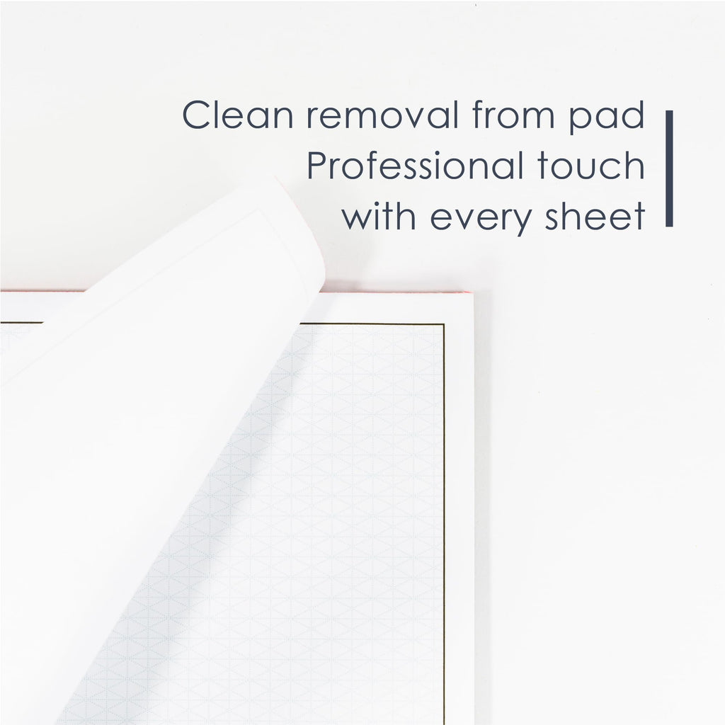 Isometric Graph Paper Pad, 50 Sheets, 0.25" Grid, for Professionals, Students, and Enthusiasts by GeekNavy (11" X 17" Landscape, 1-Pack)