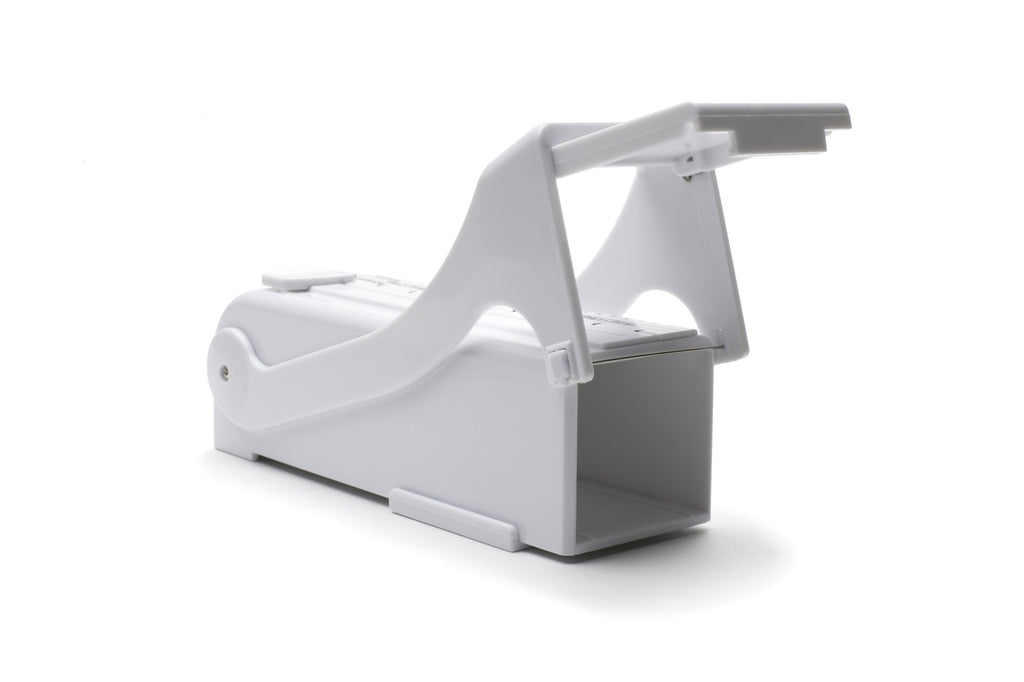 KitchenArt 32000 Buttermate Butter Cutter Slicer, Measuring Dispenser and Keeper, White - One Stick Capacity