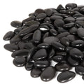 GASPRO 8 Pound Black Pebbles, Decorative Polished Black River Rocks for Plants, Succulents, Landscaping, Garden, Vase Filler and More, 1/2 to 3/4 Inch