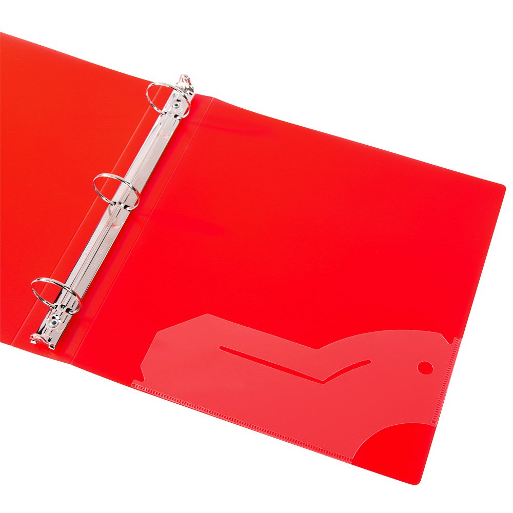 Filexec 3 Ring Binder, 1.5 Inch Capacity, Frosted, Letter Size, Pack of 6, Blueberry, Strawberry, Grape, Lemon, Lime, Tangerine (50160-6493)