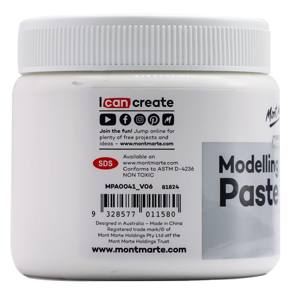 Mont Marte Modelling Paste Acrylic Medium 500ml (17oz)