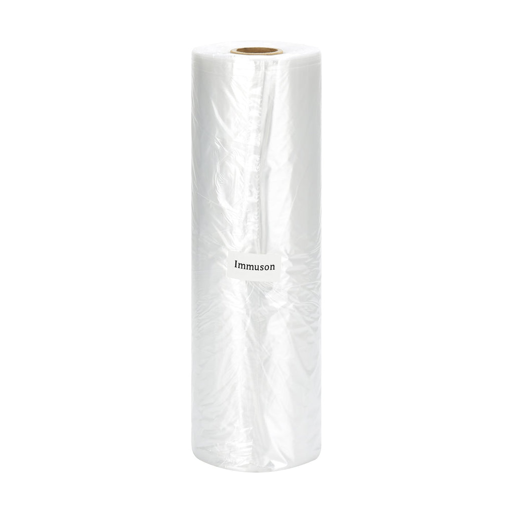 Immuson 12" X 20" Plastic Produce Bag on a Roll Food Storage Clear Bags for Fruits Vegetable Bread (350 Bags-1 Roll)
