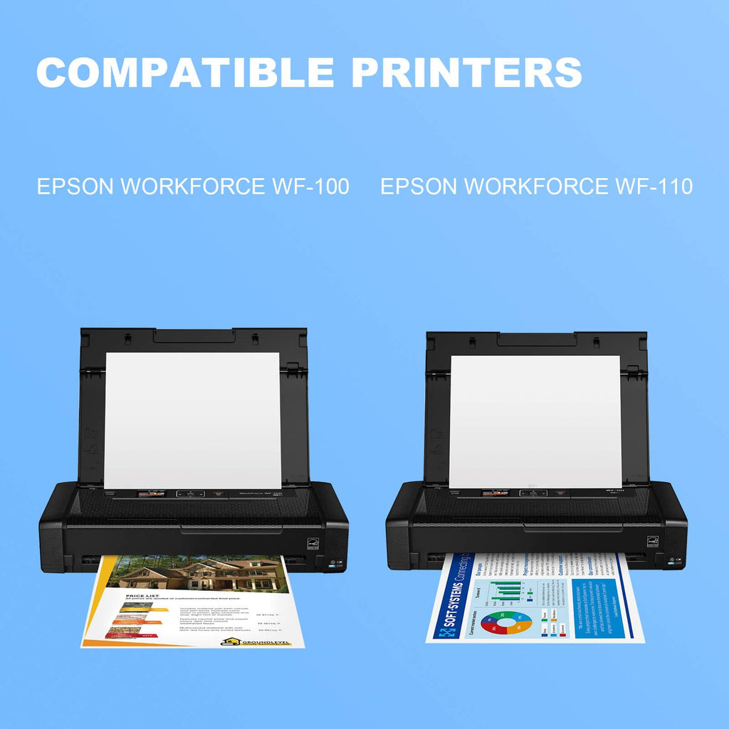 215 Ink Cartridges Remanufactured for T215 Ink Cartridges Compatible with WF-100 WF-110 Printer (3 Black, 2 Tri-Color, 5-Pack)