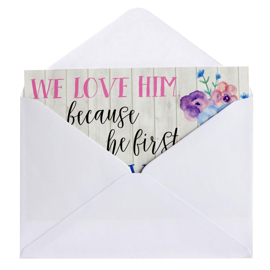 60 Pack Christian Inspirational Cards with Envelopes, Religious Encouragement Scripture, Bible Verses (6 Floral Designs, 4x6 In)