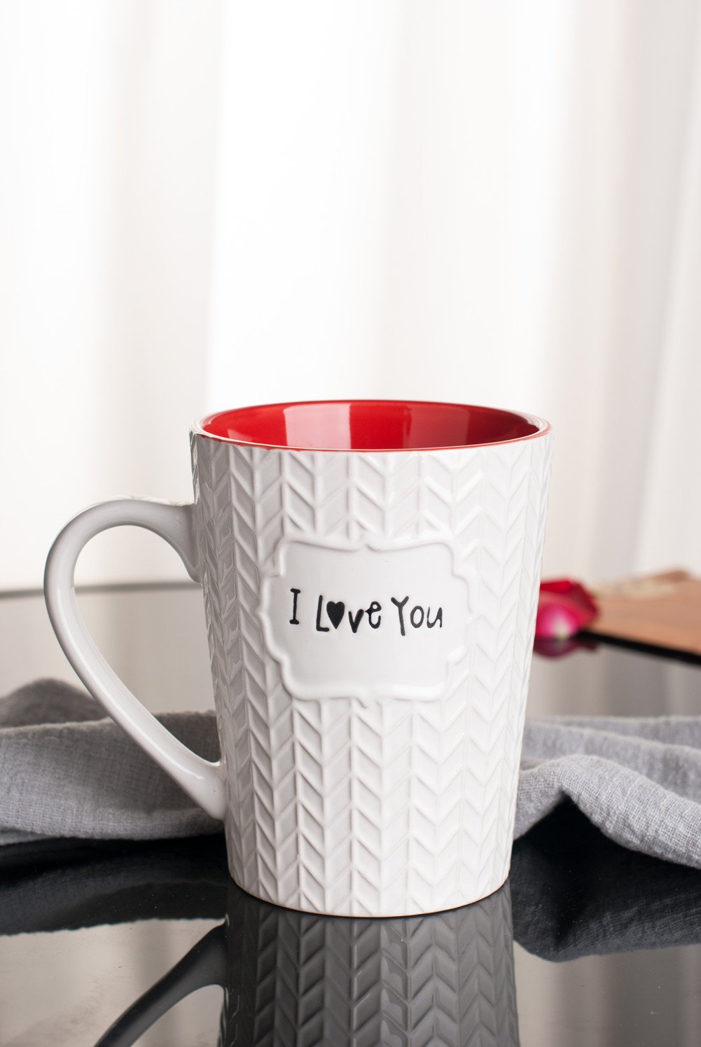 Ynsfree I Love You Mug 16 oz Coffee Tea Cup,Gifts for Dad/Father/Mom/Grandma/Ladies/Wife,Birthday/Christmas/Anniversary/Valentine',Mother‘s Day Gifts Funny Ceramic Mugs