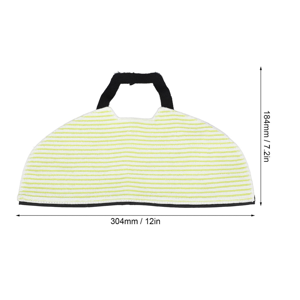 TOPINCN 4pcs Vacuum Mop Pads, Reusable Microfiber Soft Pads for Shark RV2410WD, RV2610WD Robot Vacuum, Highly Absorbent, Durable, Washable, Modern, Yellow and White Striped
