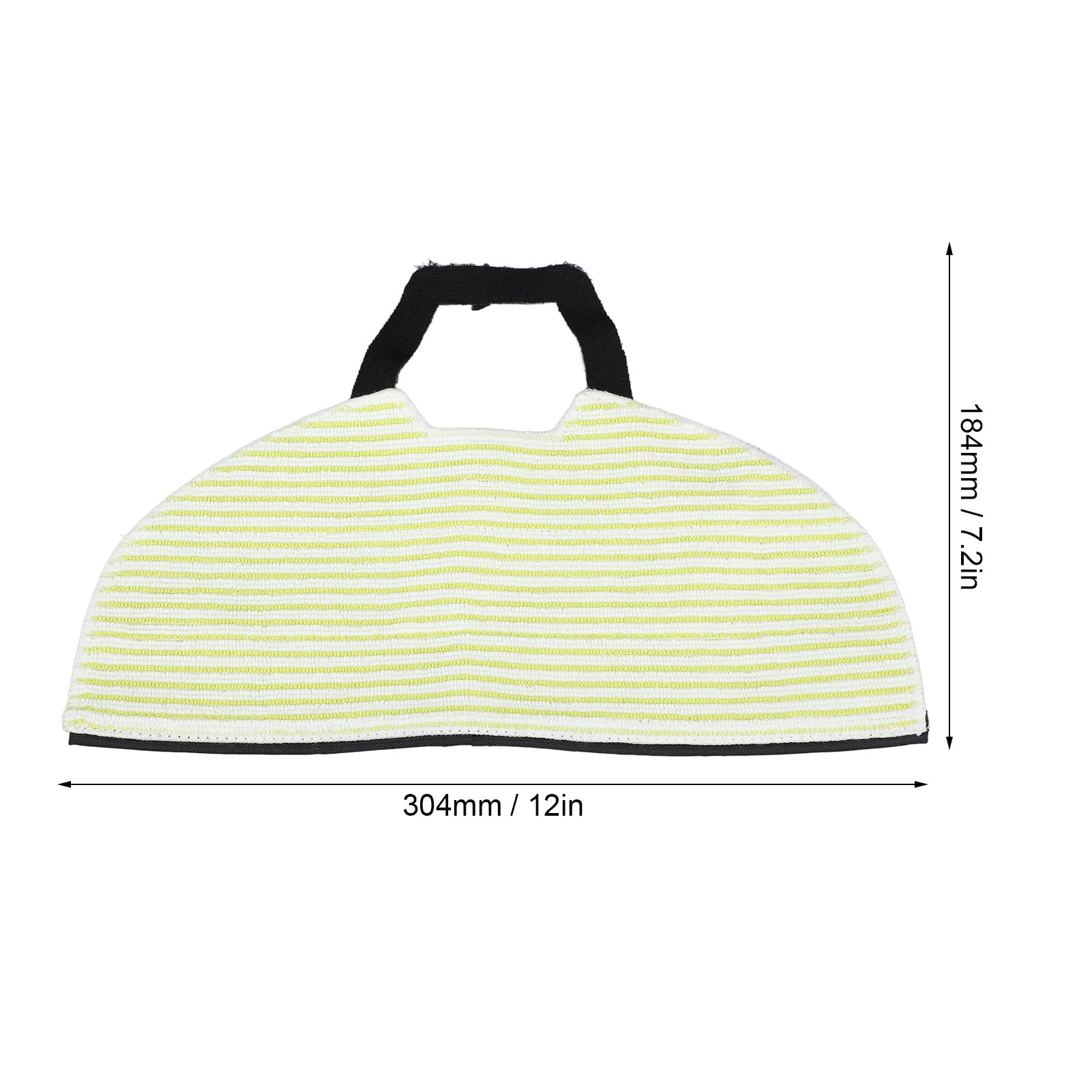TOPINCN 4pcs Vacuum Mop Pads, Reusable Microfiber Soft Pads for Shark RV2410WD, RV2610WD Robot Vacuum, Highly Absorbent, Durable, Washable, Modern, Yellow and White Striped