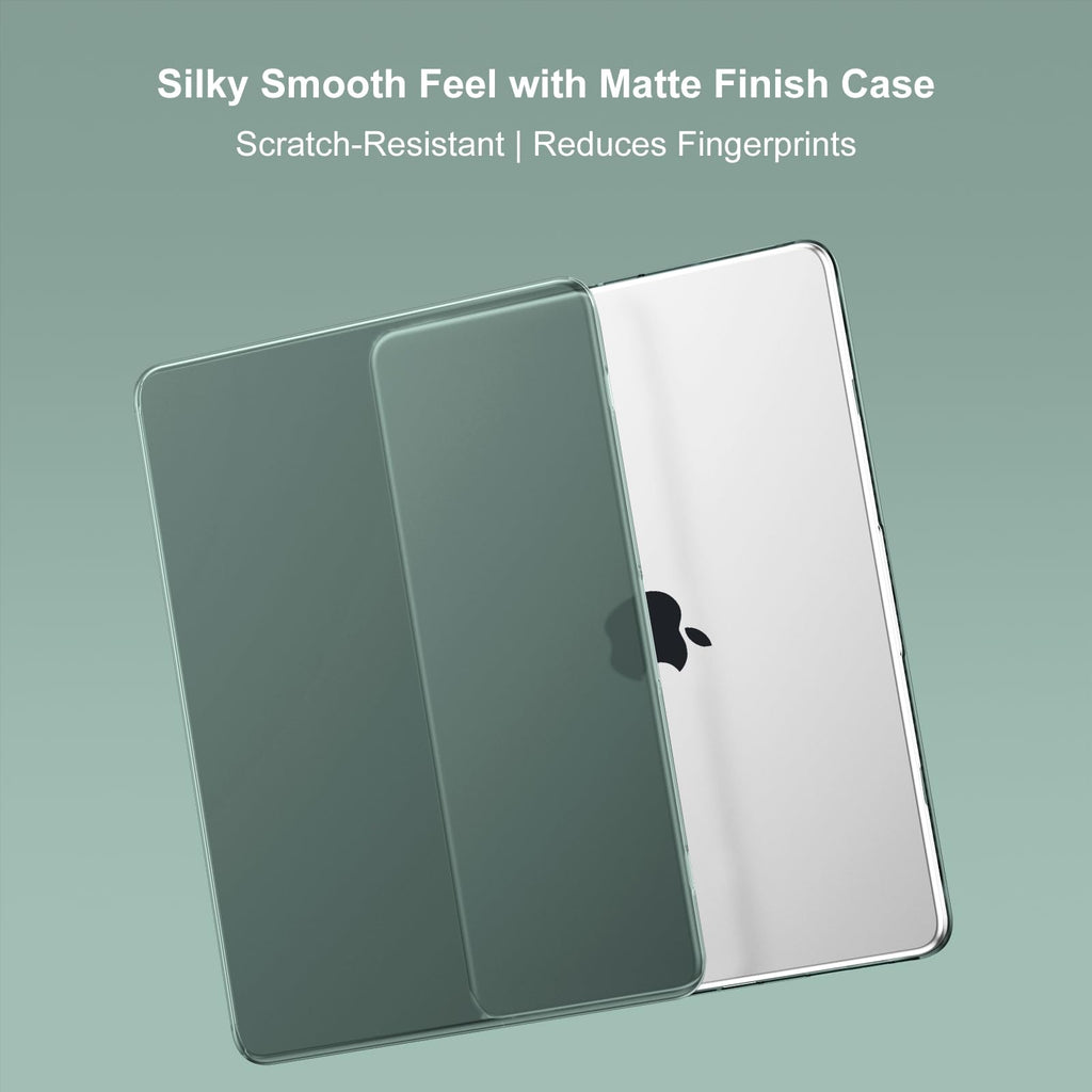 MOSISO Compatible with MacBook Air 13 inch Case M5 2026 M4 2025 M3 M2 2024-2022 A3449 A3240 A3113 A2681, Hard Shell&Keyboard Cover&Screen Film&Pouch for MacBook Air 13.6 inch Case, Emerald Green