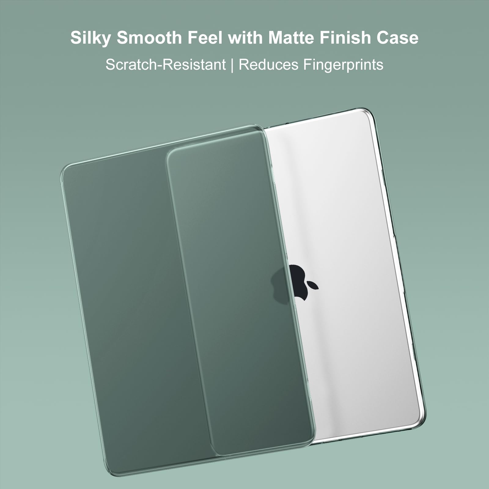 MOSISO Compatible with MacBook Air 13 inch Case M5 2026 M4 2025 M3 M2 2024-2022 A3449 A3240 A3113 A2681, Hard Shell&Keyboard Cover&Screen Film&Pouch for MacBook Air 13.6 inch Case, Emerald Green