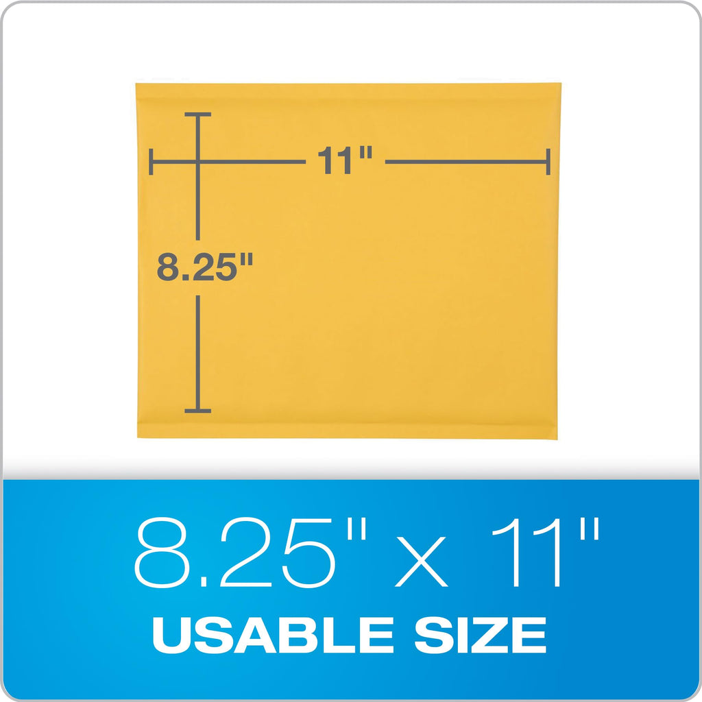 Quality Park Bubble Mailers, 8.25 x 11 Inch, Kraft Padded Envelopes, Durable Brown Shipping Envelopes, Self Seal Closure, 25 Per Box (QUA85759)