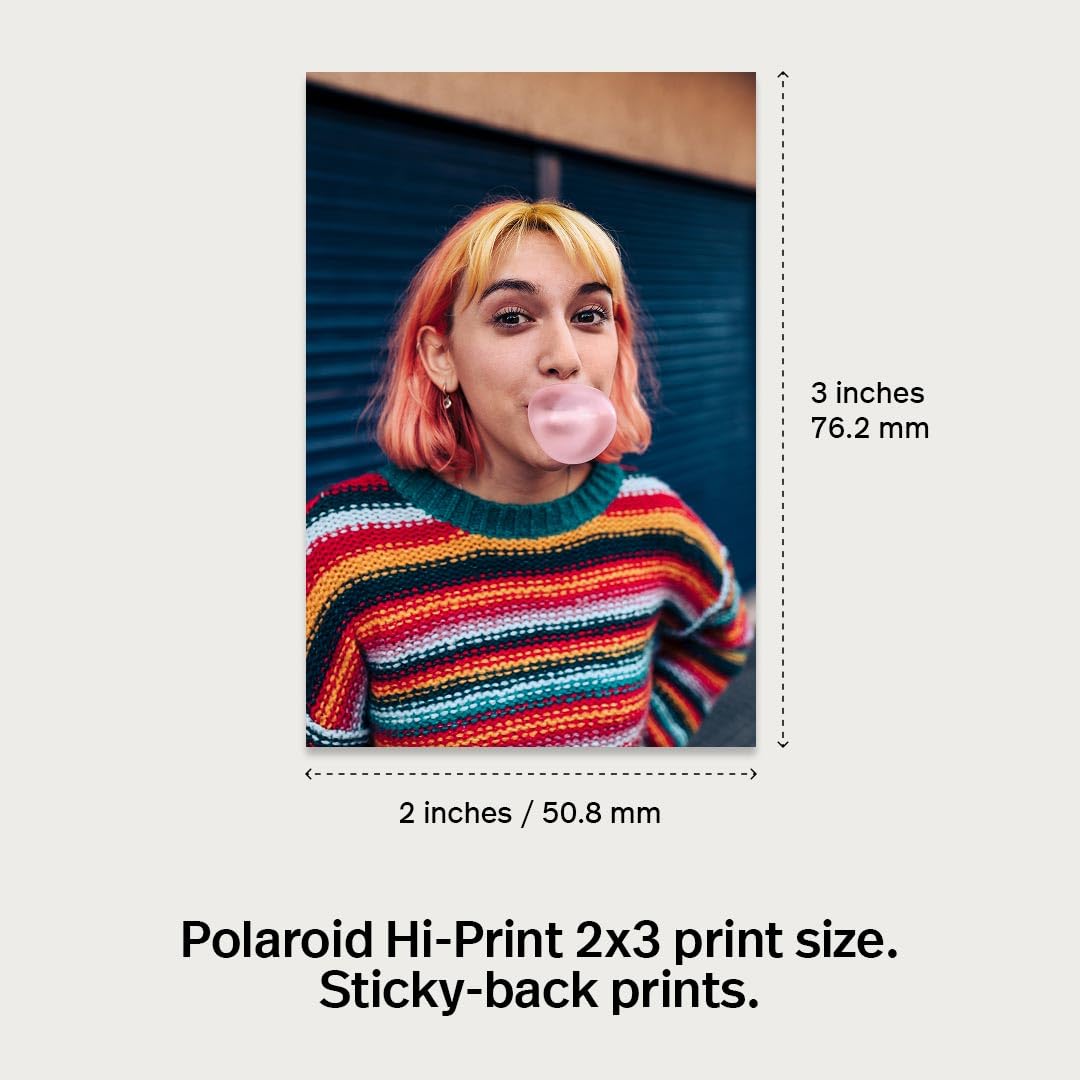 Polaroid Hi-Print Paper - 2x3 Photo Paper Cardridge - 20 Photos (6355)
