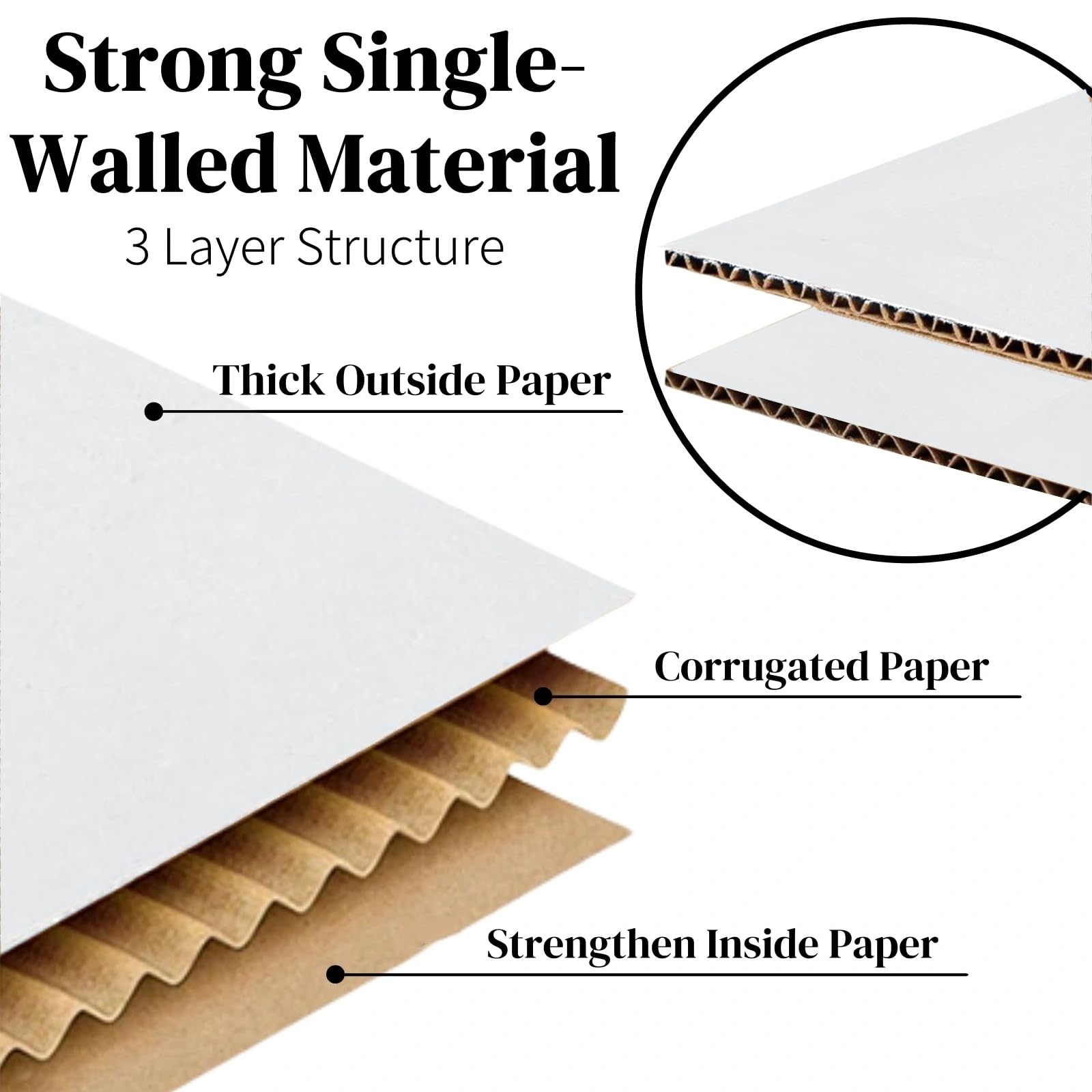 Peohud 40 Pack Small Cardboard Boxes, 6x4x4 inches Small Shipping Boxes, Sturdy Ornament Mailing Box, Corrugated Packing Shipping Storage Carton Box, White