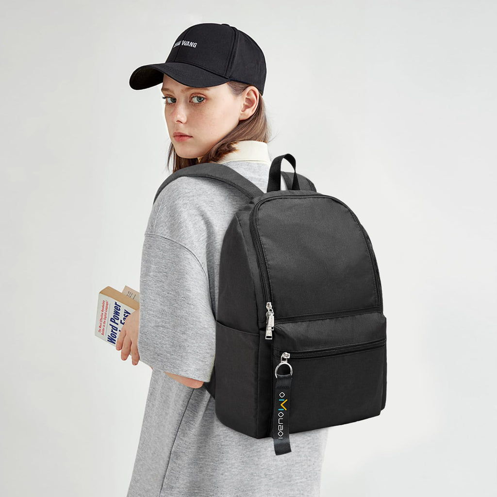 OMOUBOI Casual Backpack, Laptop School Travel Backpack for Women & Men, Superbreak Backpack Fits Tourism Business (Black)