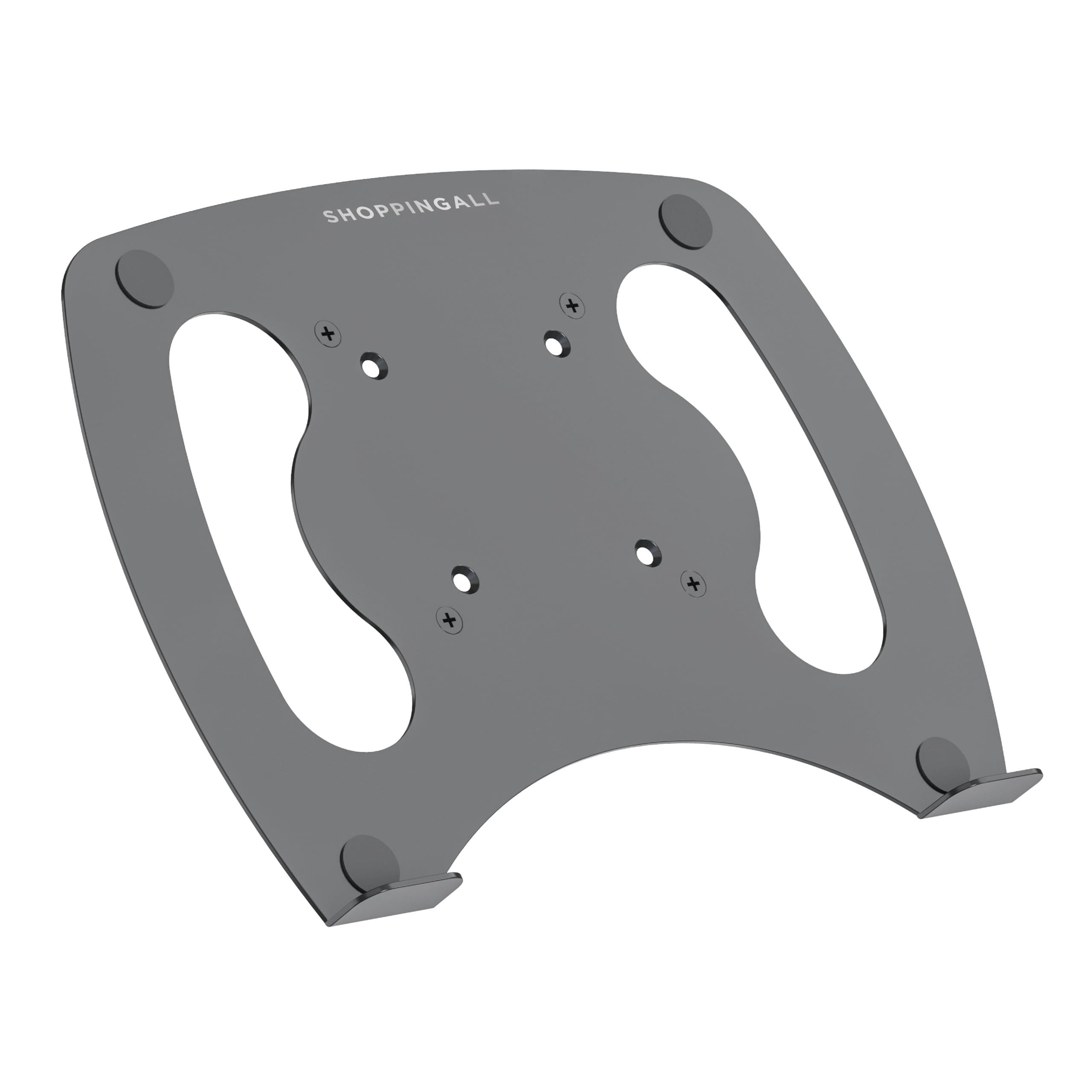 SHOPPINGALL Laptop Mount Tray for Monitor Arms and Stands | Holds 13 to 17 Laptops Notebook Arm Tray Laptop Holder Arm Plate Fits 75 x 75 and 100 x 100 VESA Mount Holes - SA-D15-Black