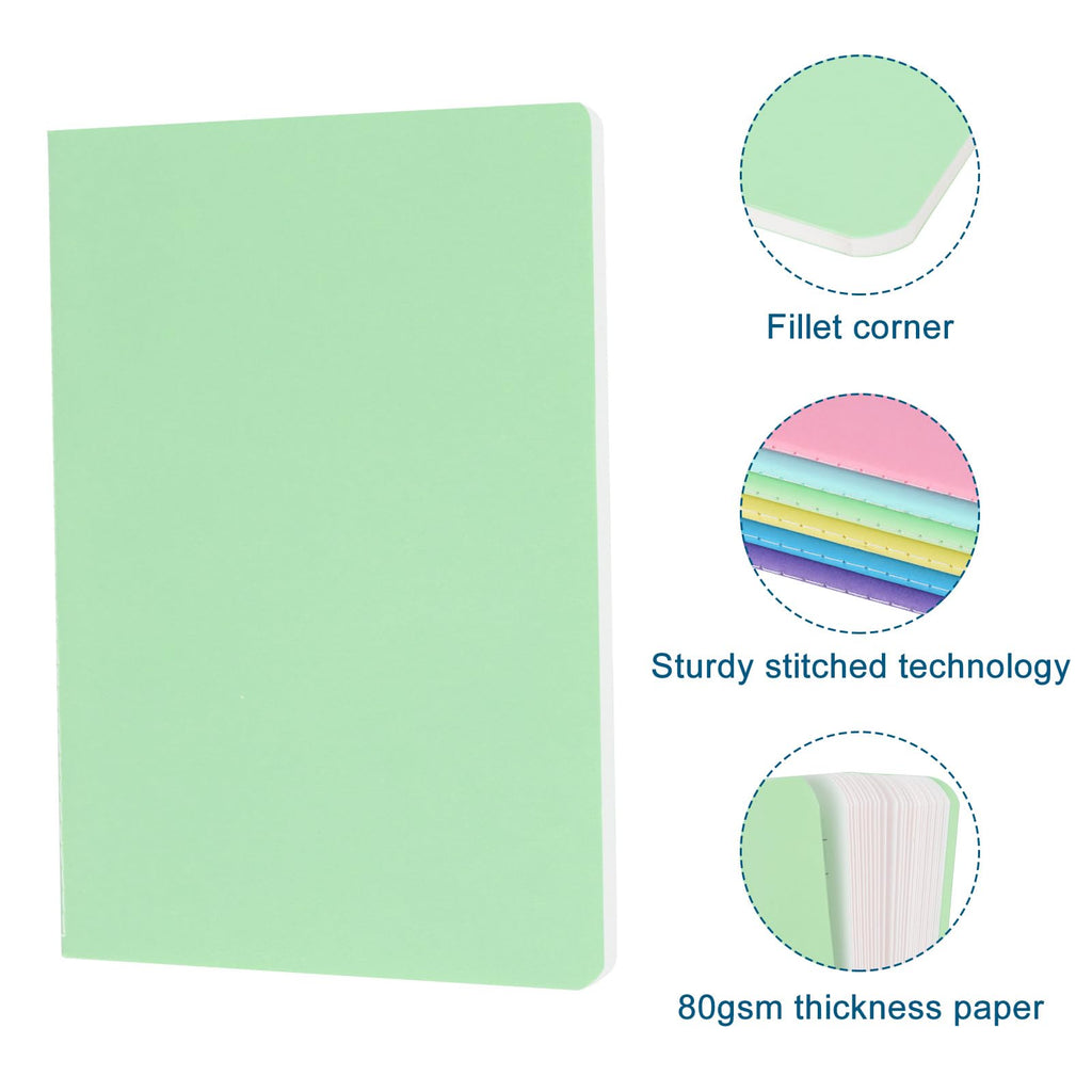 12 Pack ZCZN A5 Notebooks Journals for Travelers, Bulk Lined Notebook for Work, School Supplies, Writing Diary, 60 Pages/30 Sheets,8.3x5.5 inch Travel Journal Set (12 colors)