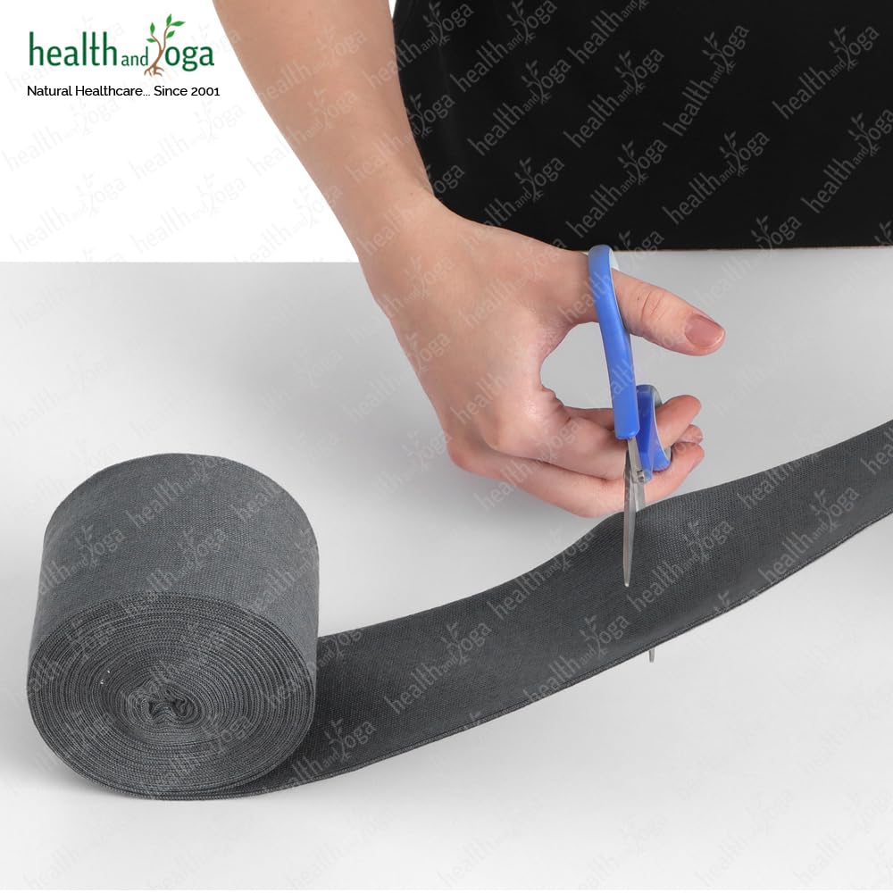 LayerGuard Cotton Stockinette Sleeve Roll, Stretchable Raw Cotton - Comfort wear, Sweat Absorbent (Grey 3 Inch)