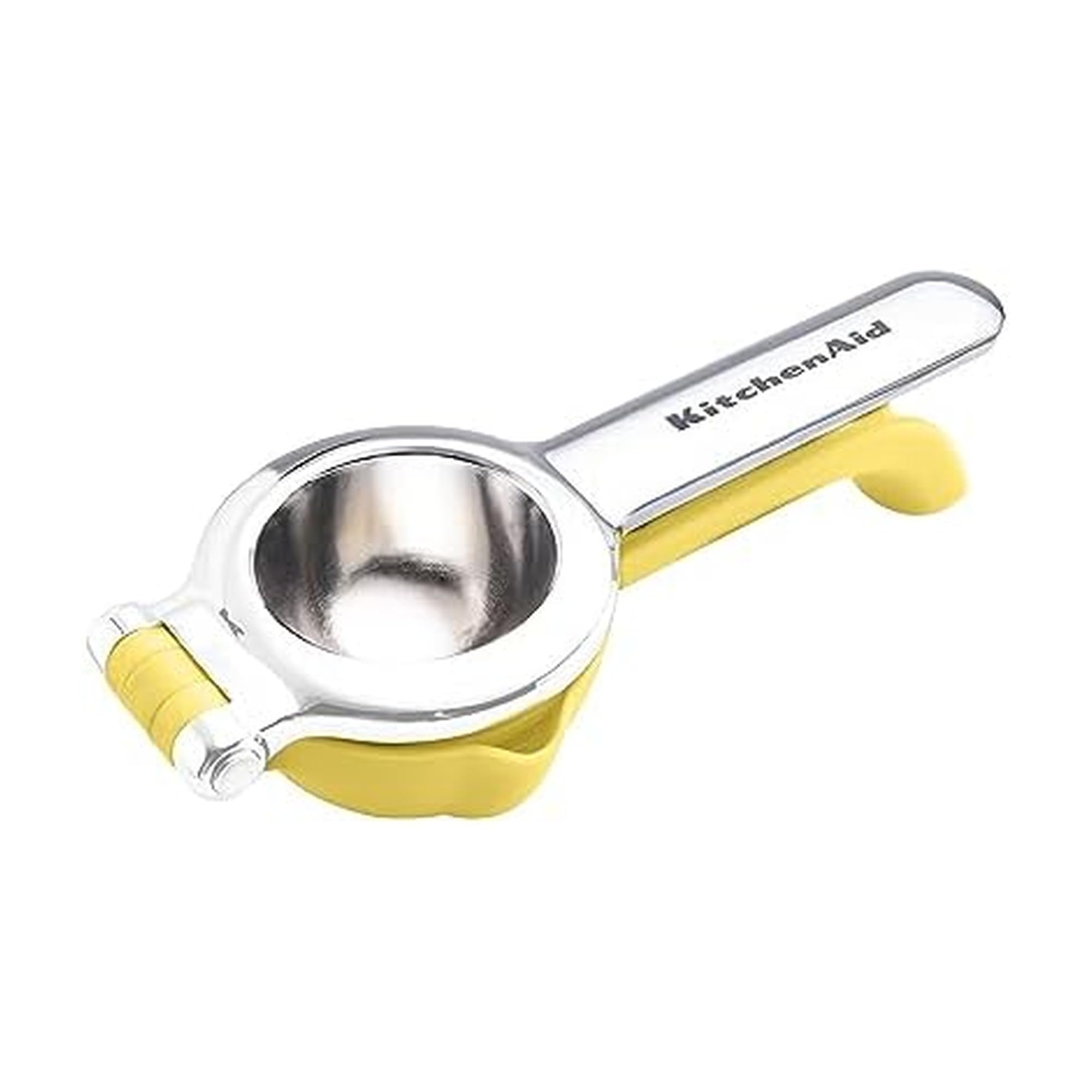 KitchenAid Citrus Juice Press Squeezer for Lemons and Limes with Seed Catcher and Pour Spout, Lemon, 8 inches