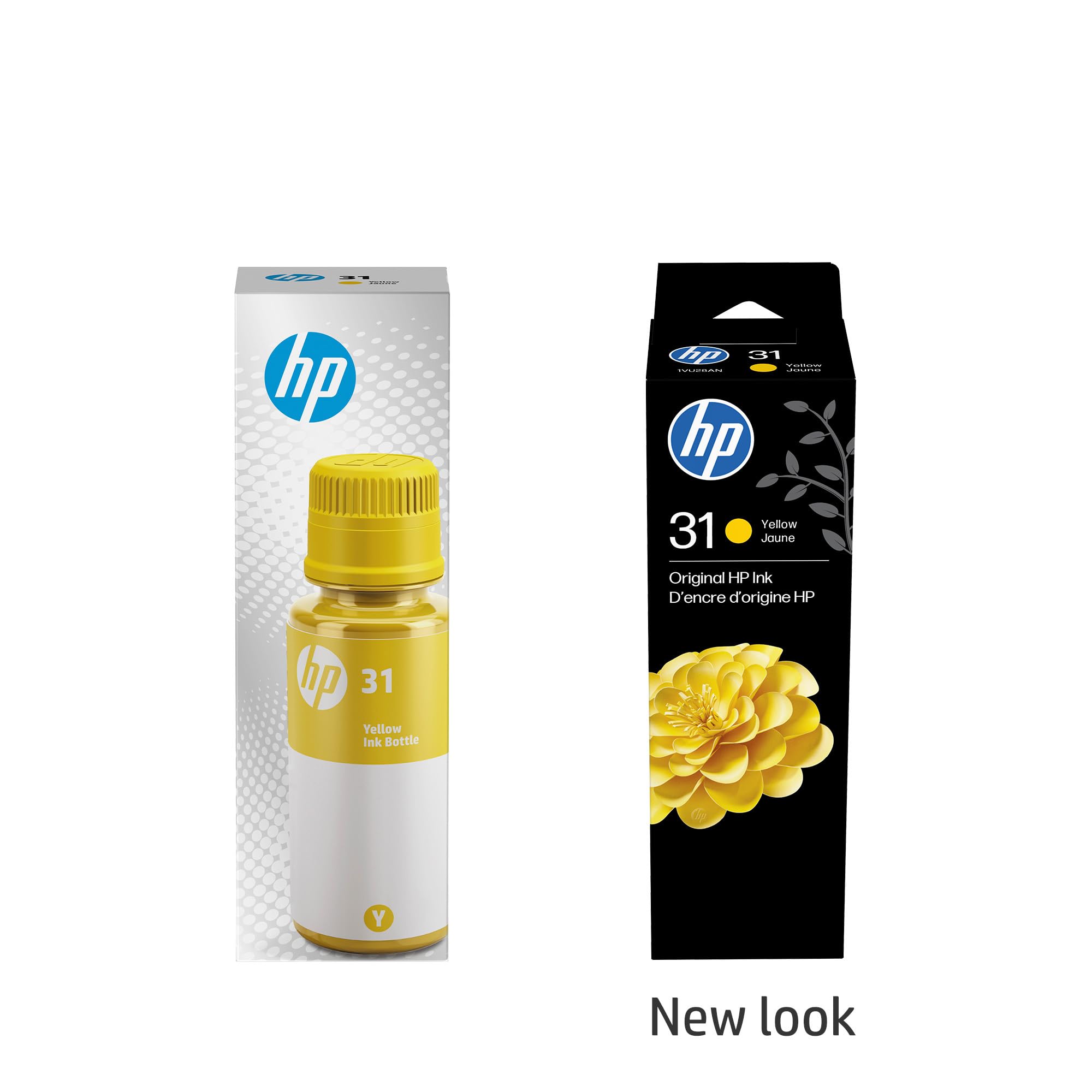 HP 31 Yellow Ink Bottle, 70ml (1VU28AN)