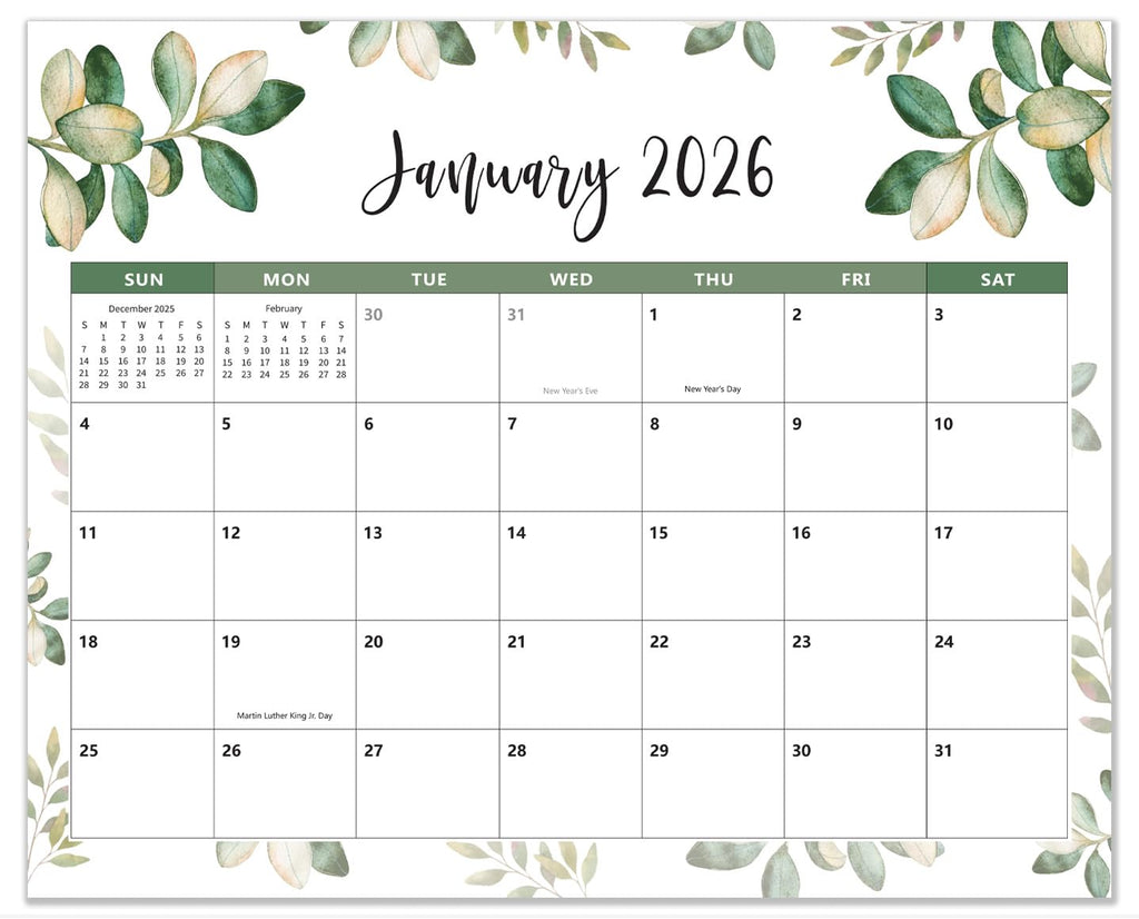 Magnetic Calendar for Fridge 2025-2026 - Fridge Calendar Runs From Jul 2025 to Dec 2026 - Refrigerator Calendar Perfect for Planning, Organizing, and Scheduling Your Life (15 x 12 Inches)