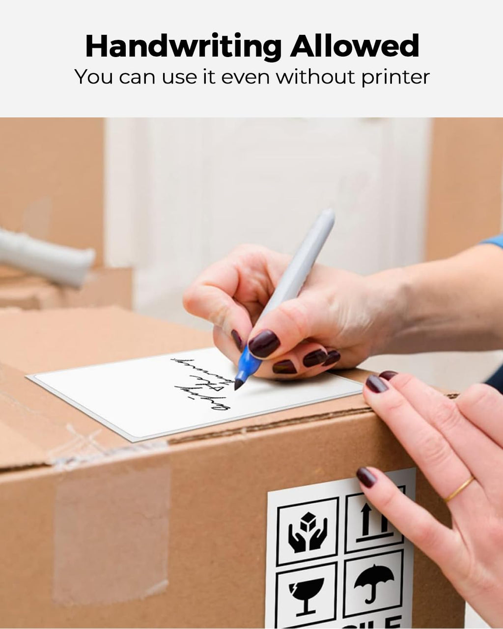 MUNBYN 4x6 Direct Thermal Roll Shipping Labels 500 Pics for Address Mailing Postage USPS UPS FedEx Amazon Canada Post Shipping Labels, Commercial Grade 500 Labels/1 Rolls