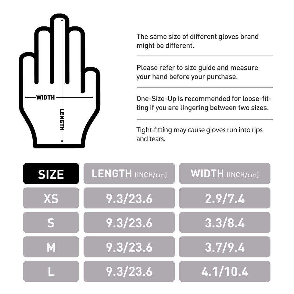 Black Disposable Gloves L|Latex-Free Vinyl Gloves for Household, Food Handling, Lab Work and More|Large,100 Counts/Box