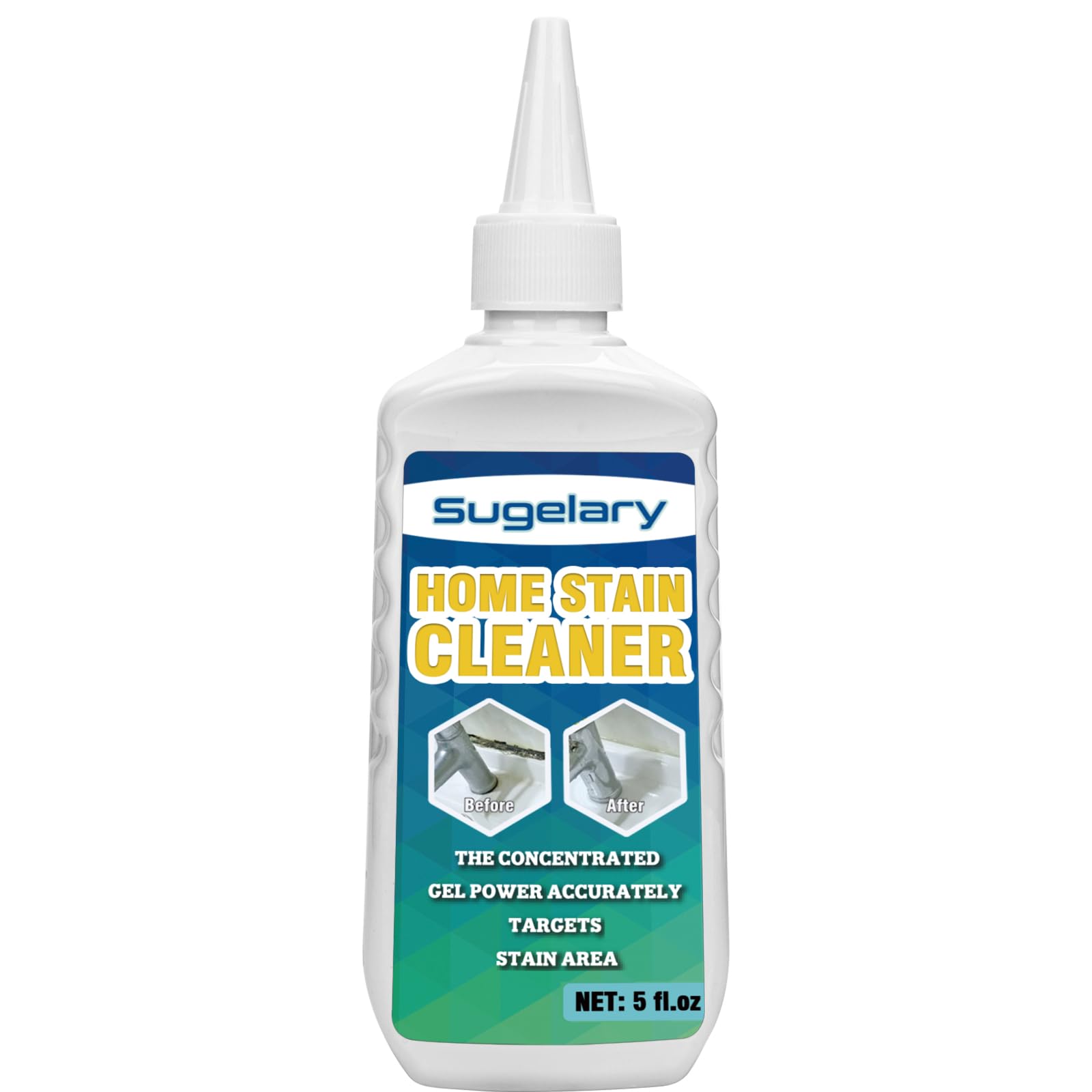 Mould Stains Cleaning Gel, 5 fl.oz Thick Gel for Grout, Tile, Washing Machine Seals, Bathroom and Kitchen Surfaces, Grout Cleaner Gel Suitable for Bathrooms, Kitchens, Tiles