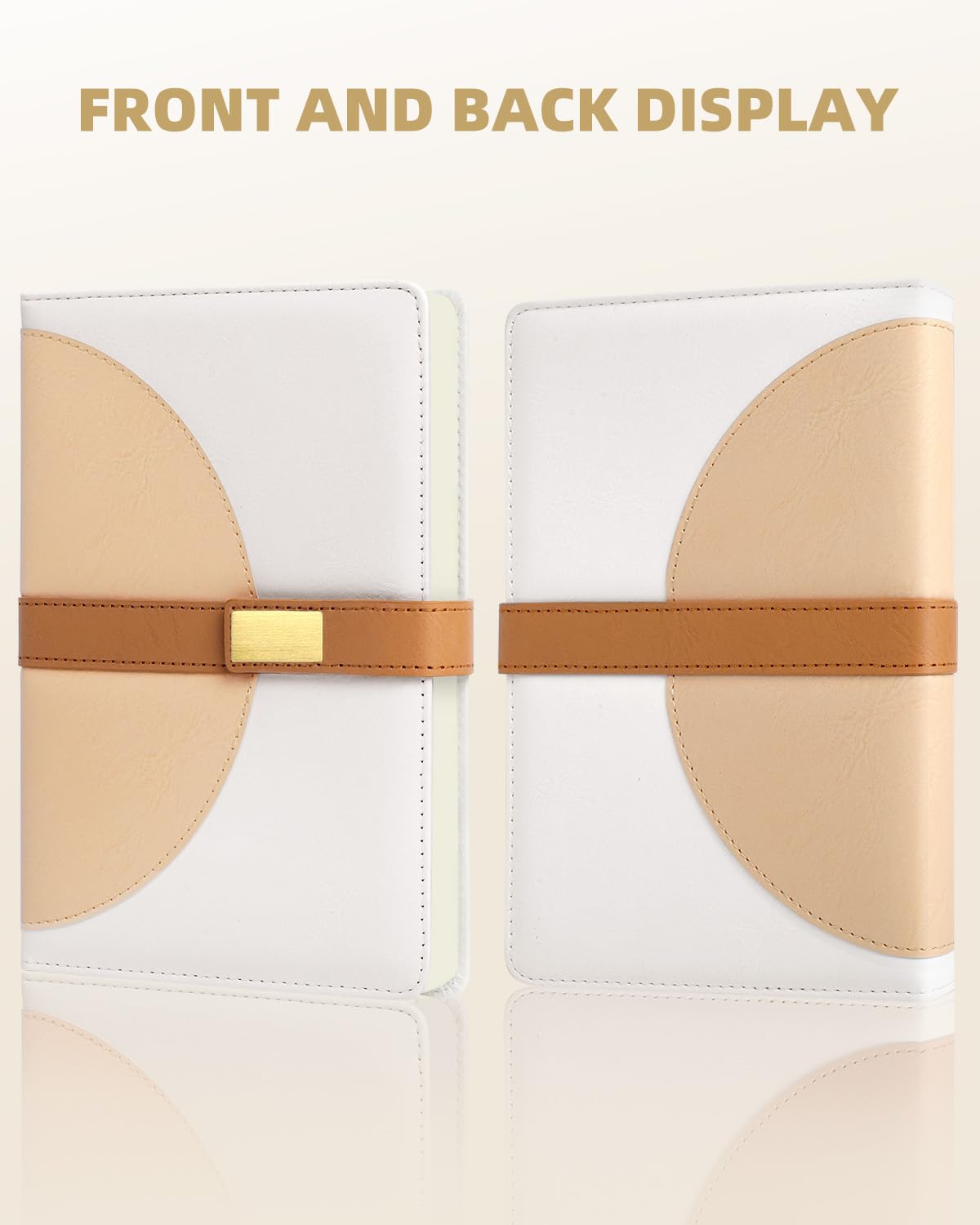 HULIPARK Leather Journal Notebook for Men Women, A5 Lined Hardcover Journals for Writing with Magnetic Closure, 200 Pages College Ruled Diary Journaling Notebooks for Work Business School Travel Note