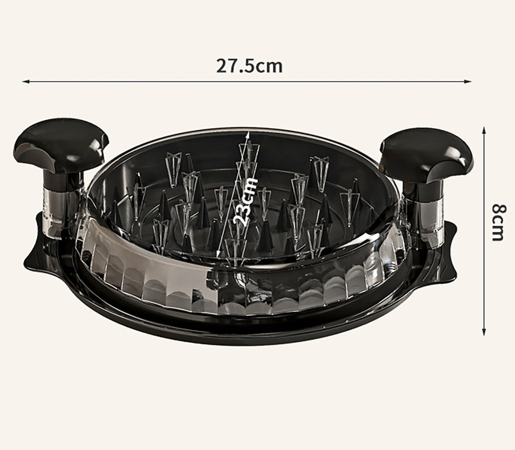 Chicken Shredder, Visible Chicken Fillet Shredder Tool,Dual Handle Design Cooked Chicken Meat Shredding Separation Tearing Stuffing Machine with Transparent Cover (Black)