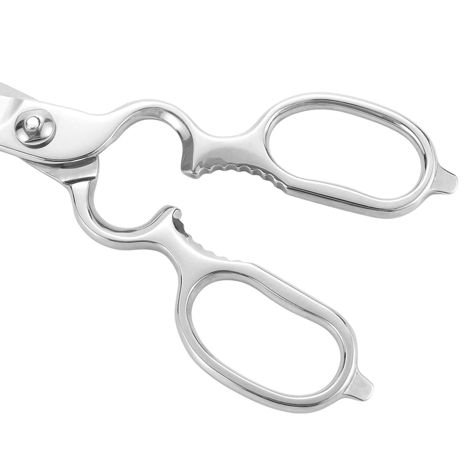 LIVINGO Kitchen Forged Shears Heavy Duty Come Apart Ultra Sharp Multi-Function Stainless Steel Scissors Bottle Opener, Nut Cracker 22cm