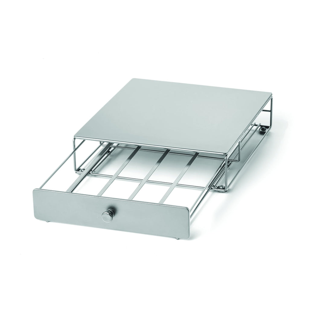 Starfrit Coffee Pod Capsule Drawer - Holds up to 30 Keurig K-Cups Pods - Under Brewer Storage Drawer - Silver