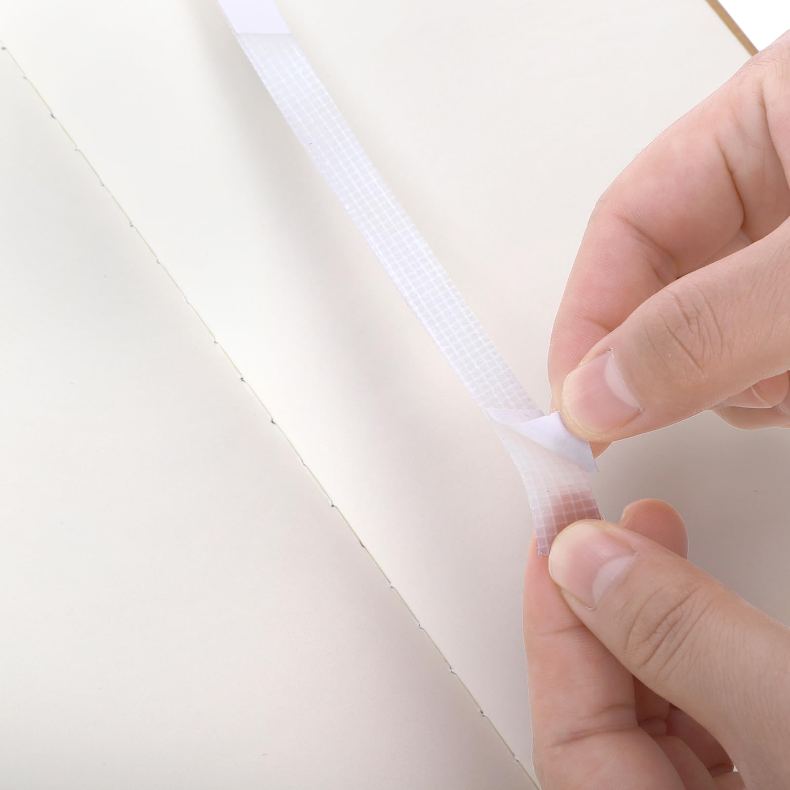 ZEAYEA 100 Pcs Glue Strips with Mesh Backing, 12 mm Hot Melt Adhesive Glue Strips for 80-110 Sheet Capacity, Thermal Binding Strips for Book Glue Binding Repair