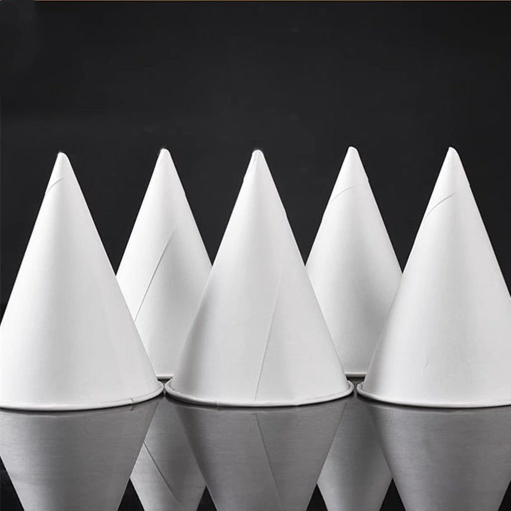 600 Pack Cone Water Cups, 4OZ Disposable Paper Snow Cups for Water Dispenser, Office Water Cooler, Sports Teams Fundraiser Craft Funnel for Shaved Ice Oil Protein Powder Drinks