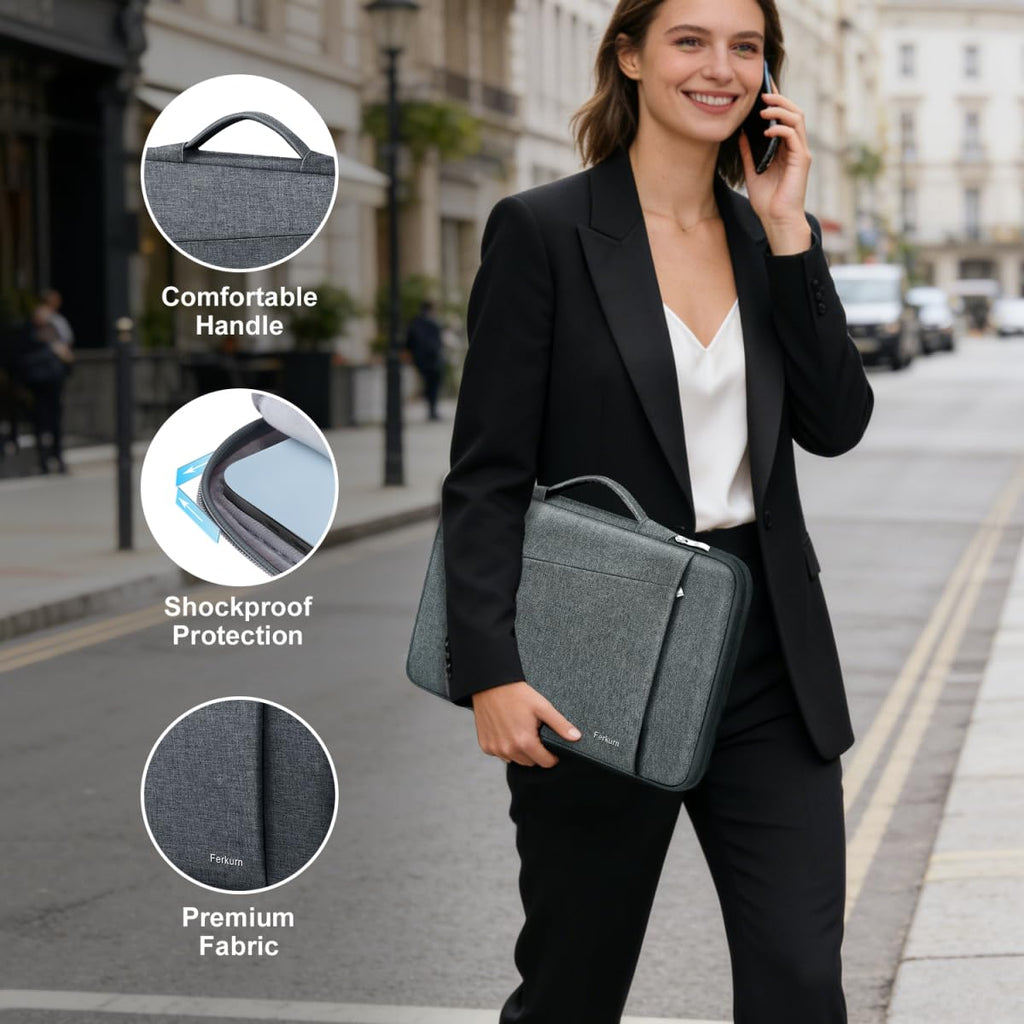 Ferkurn 14 inch Laptop Sleeve Laptop Case 14 inch Laptop Bag Compatible with 14 Macbook Pro/Max M3 M2 M1, HP Chromebook 14 Dell Inspiron XPS 14 Lenovo Asus Acer 14 inch Chromebook Case Sleeve