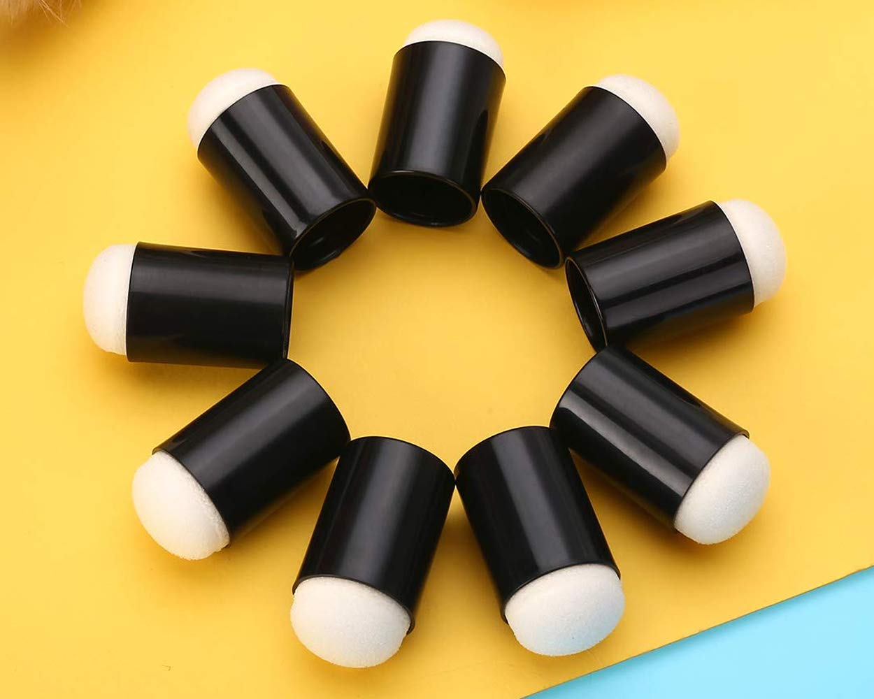 DS. DISTINCTIVE STYLE 40 Pieces Finger Sponge Dauber with Storage Case Craft Daubers for Chalk Ink Painting Card Making