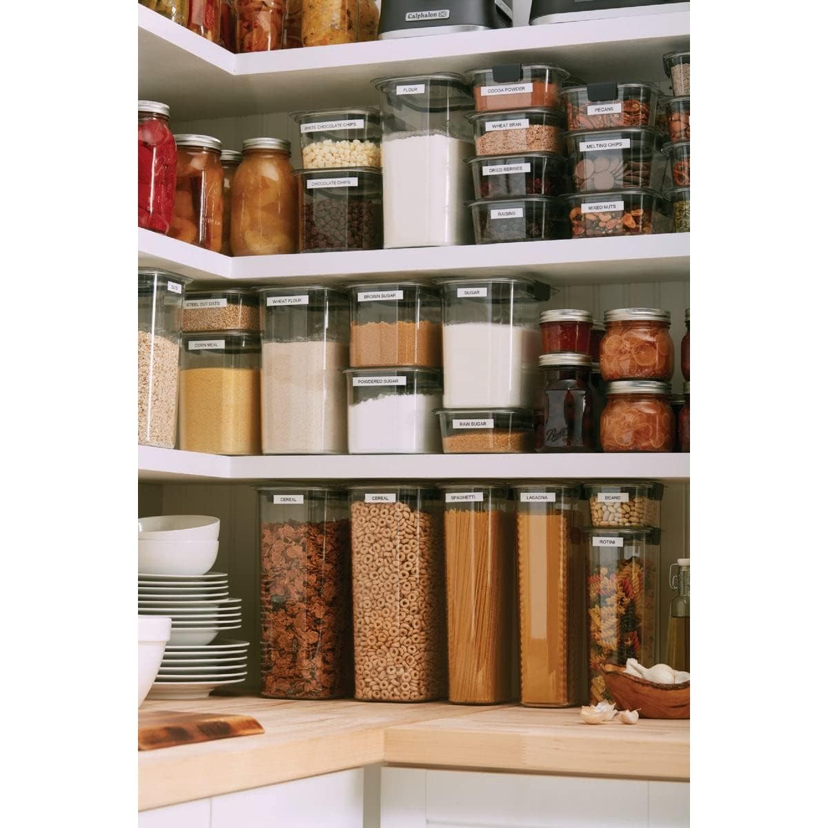 Rubbermaid Brilliance Airtight Food Storage Container | Pantry Storage Container for Flour, Sugar, and Rice | 3.7 L (16 Cup)