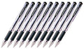 Uni-ball Signo Capped Gel Ink Pen (UM-153), Bold Point 1.0mm, Black Ink, Value Set of 10