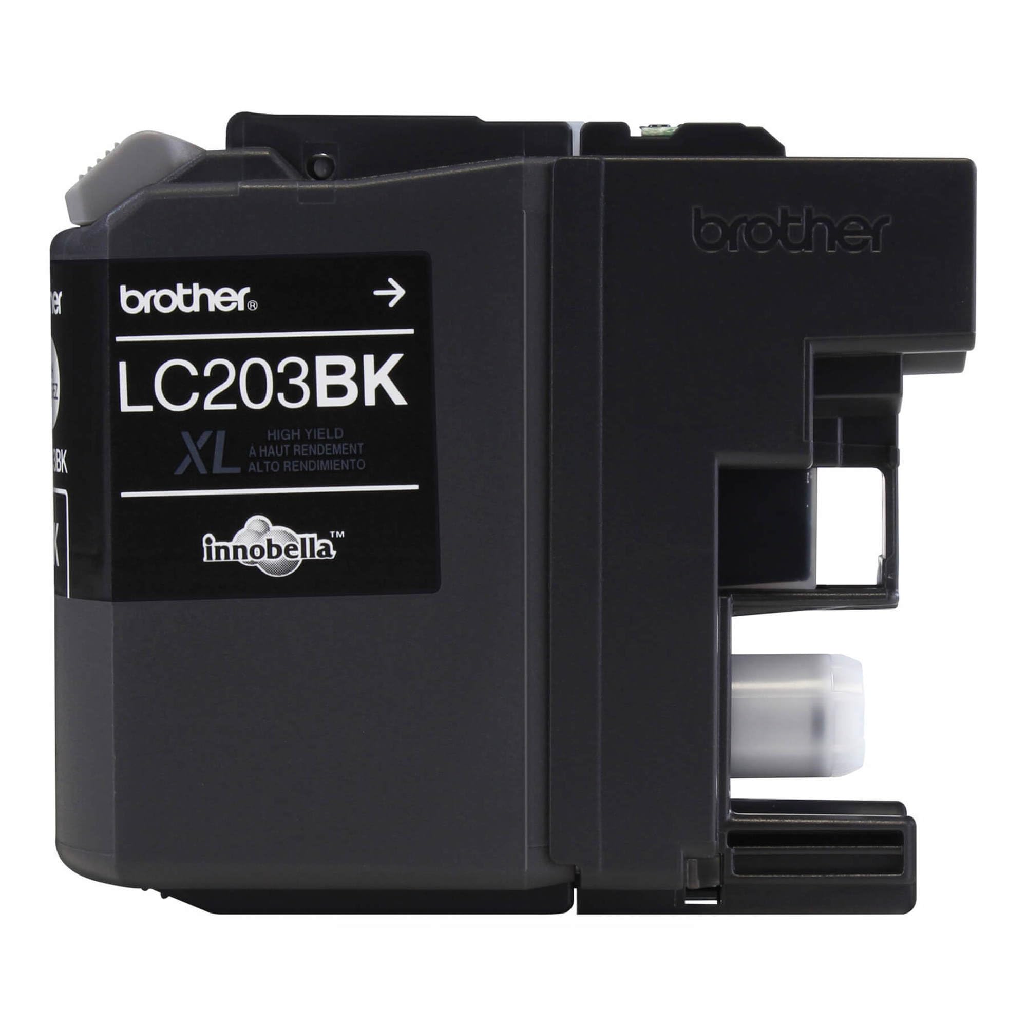 Brother Genuine LC203BKS Innobella Black Ink Cartridge, High Yield (XL Series) MFC-J4320DW, MFC-J480DW, MFC-J4420DW, MFC-J485DW, MFC-J4620DW, MFC-J680DW, MFC-J5620DW, MFC-J885DW