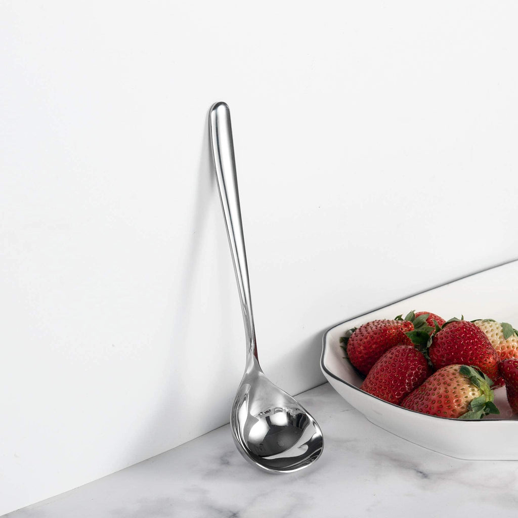 IMEEA Small Gravy Ladle SUS304 Stainless Steel Small Ladle for Sauce Serving Ladle, Set of 2