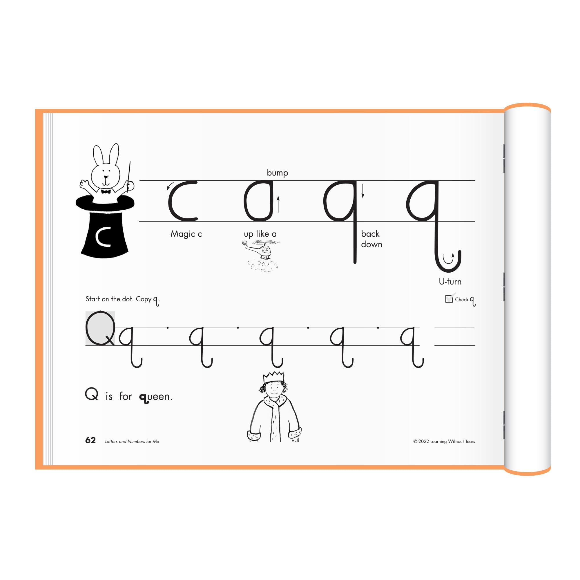 Learning Without Tears, Letters and Numbers for Me, Student Workbook, Age 5+, Kindergarten, Handwriting Practice, Writing Book, School & Home, Language Arts, Tutoring