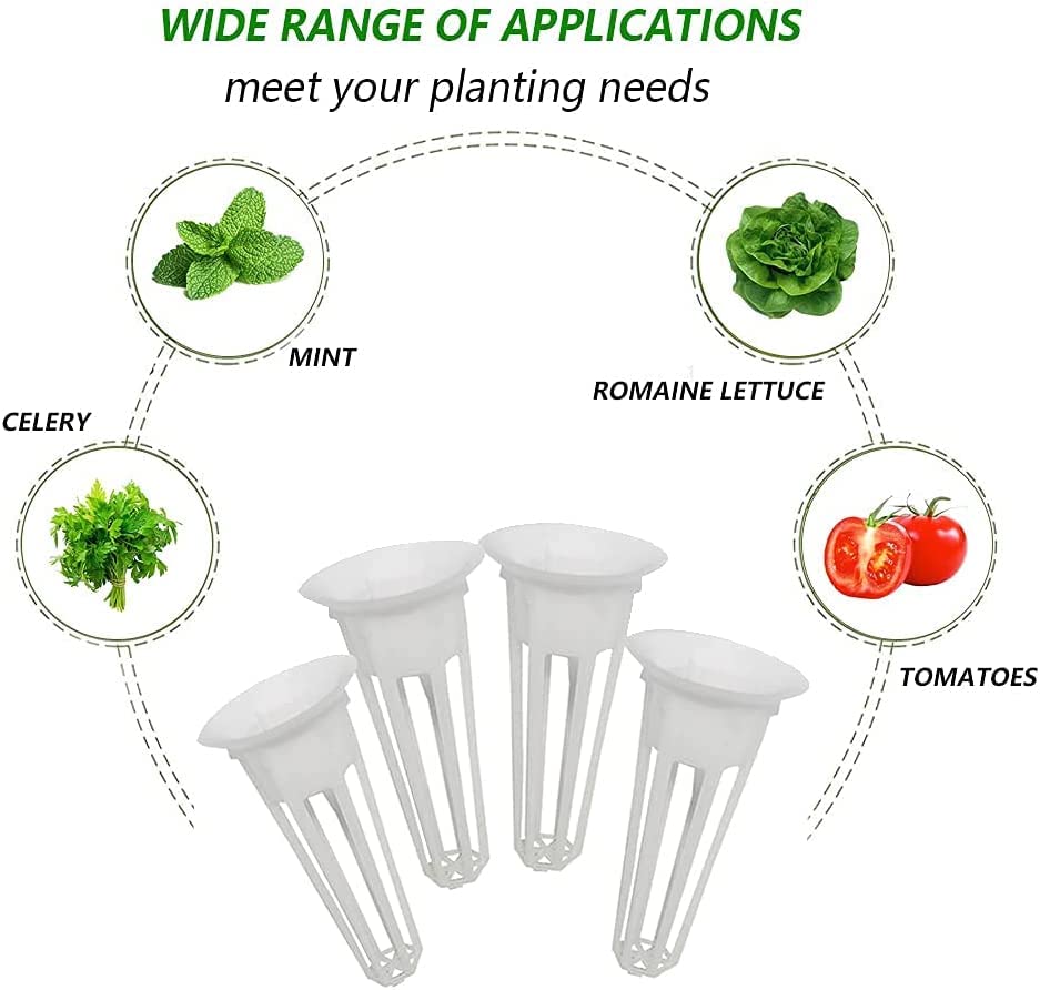 50PCS Grow Baskets Fit AeroGarden Replacement Grow Basket Plant Pod for Grow Sponges Basket Compatible with Hydroponic Growing SystemPlant Growing Containers for Hydroponic, 50 Pack