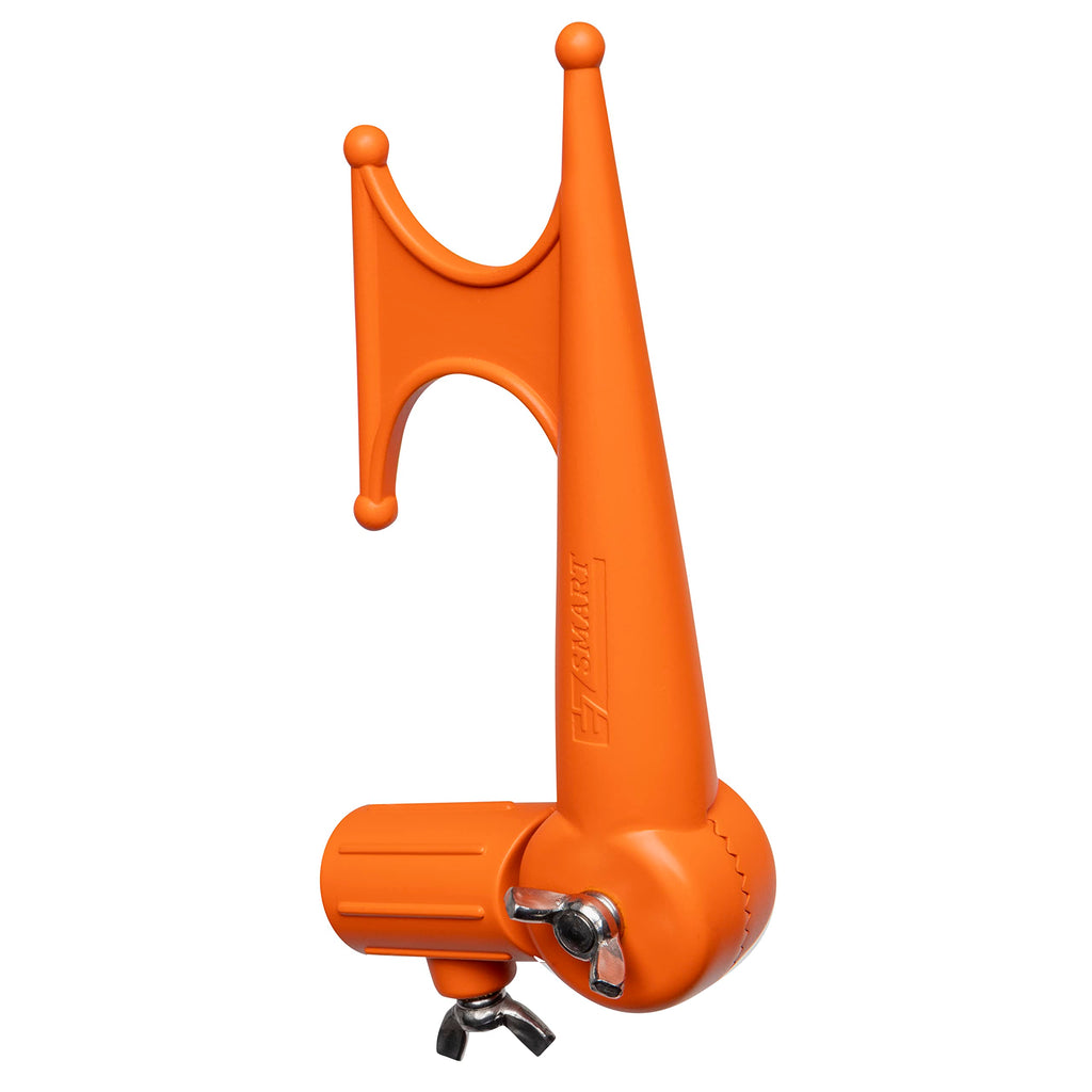 EZ SMART Handy Hook, Multi-Purpose Utility Hook, Adjustable Elbow, Screw on to Standard Thread Extension Pole for Hanging Bird Feeders, Christmas Lights, Ropes, Boats, Pool, and More