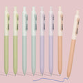 WRITECH Gel Pens Fine Point: Retractable 0.5mm Blue Ink Silent Click Extra Fine No Smear Smudge Smooth Writing Pen 8ct Bullet Tip Non Bleed for Journaling