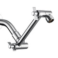 Shower Head Extension Arm, 6 Inch Adjustable Shower Arm Extender for Handheld/Fixed/Rain Shower Head, All Metal Showerhead Arm with G1/2 Universal Connector, Easy Installation, Chrome