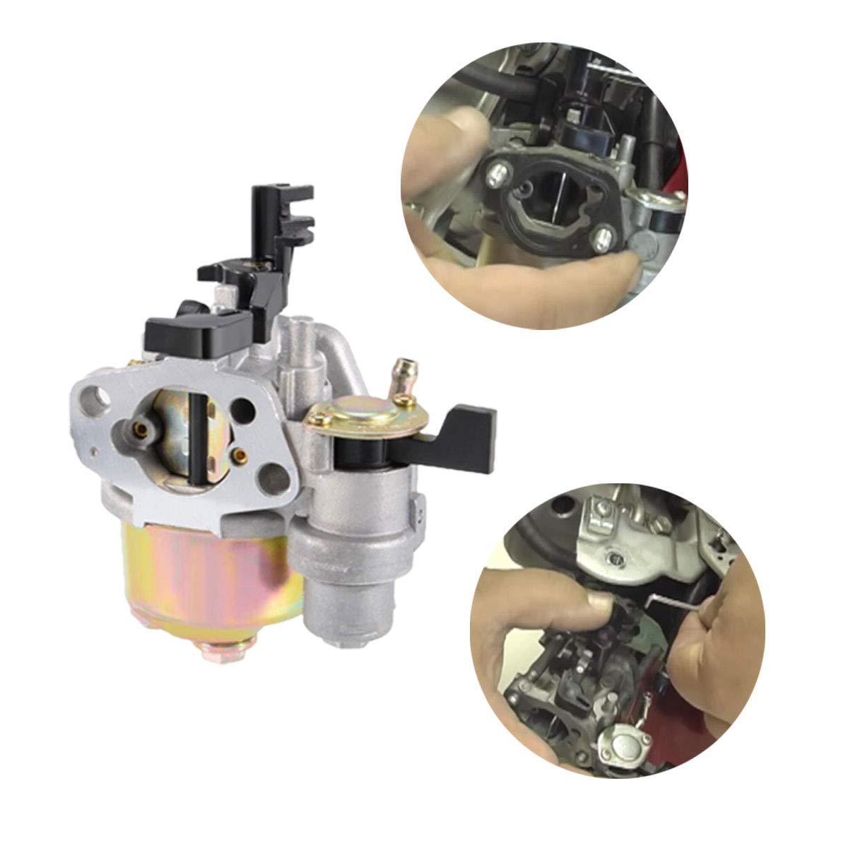 GX160 Carburetor Replacement Compatible with Honda GX120 GX140 GX168 GX200 5.5HP 6.5HP Generator Engine with Gaskets Replaces 16100-ZH8-W61 16100-ZH7-W51