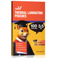Uinkit 3.5 Mil 100 Pack Clear Thermal Laminating Pouches, 11.5 x 17.5-Inch Lamination Pouches Paper, Fits 11 x 17 Inch Laminator Sheet, Rounded Corner