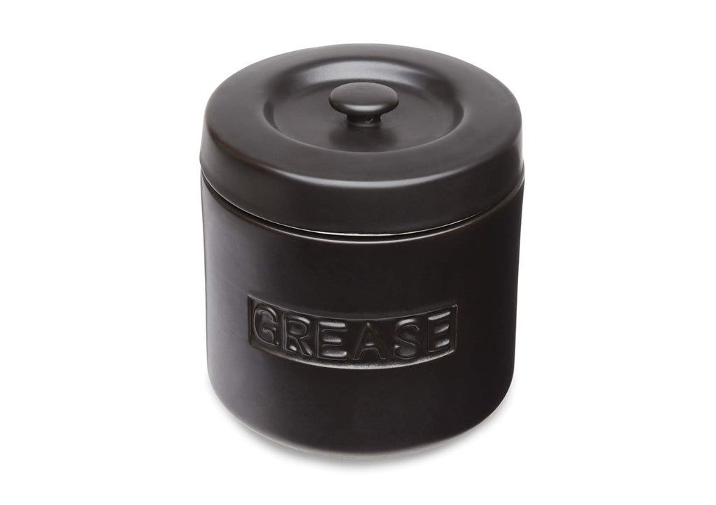 Fox Run 48764 Ceramic Grease Container 4-Cup Black