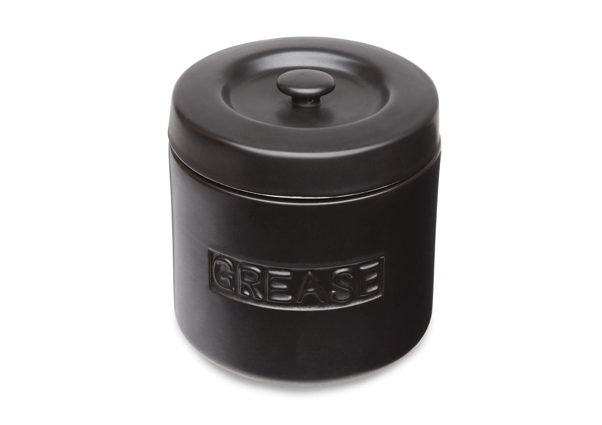 Fox Run 48764 Ceramic Grease Container 4-Cup Black