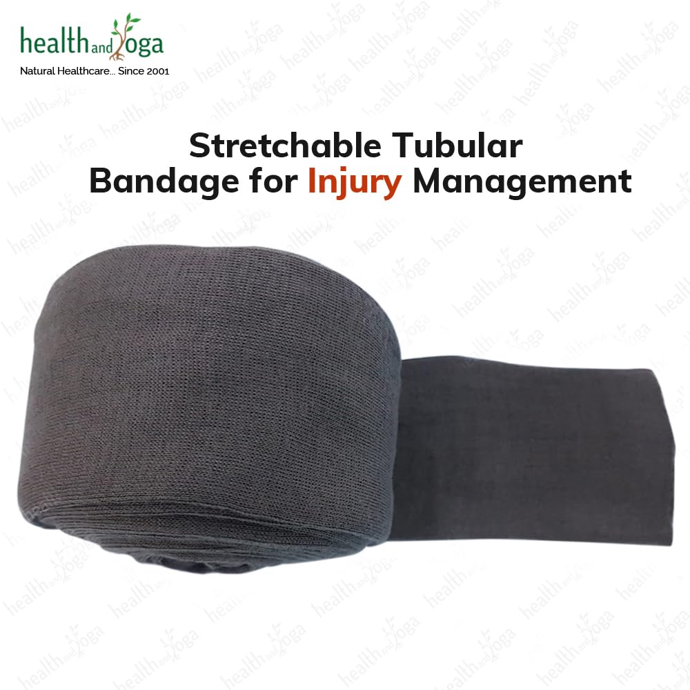 LayerGuard Cotton Stockinette Sleeve Roll, Stretchable Raw Cotton - Comfort wear, Sweat Absorbent (Grey 3 Inch)