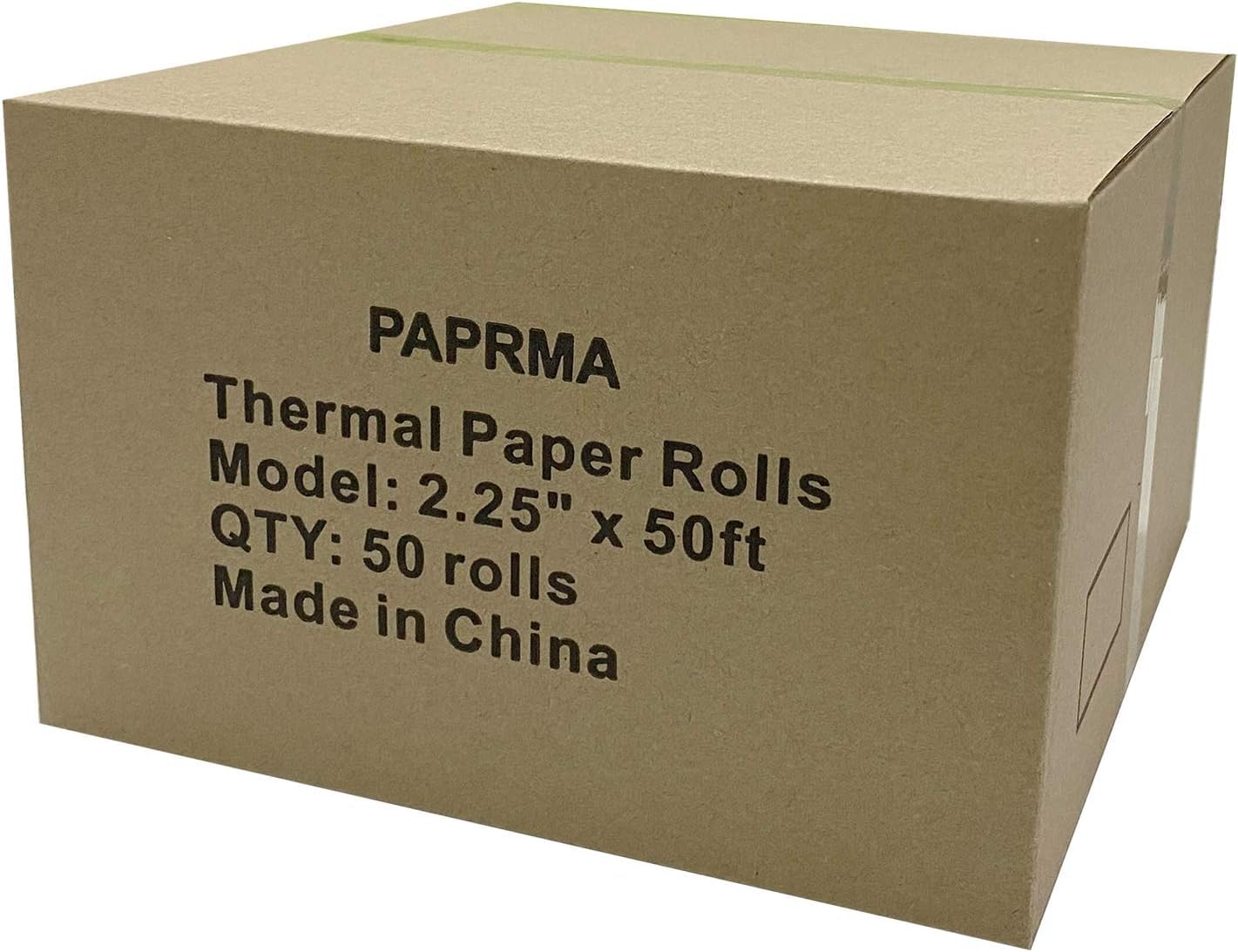 PAPRMA 2 1/4'' x 50' Thermal Paper 50 Rolls, PAPRMA 2.25x50ft Receipt Paper POS Cash Register Paper for Credit Card Machine Square Terminal Clover Mini